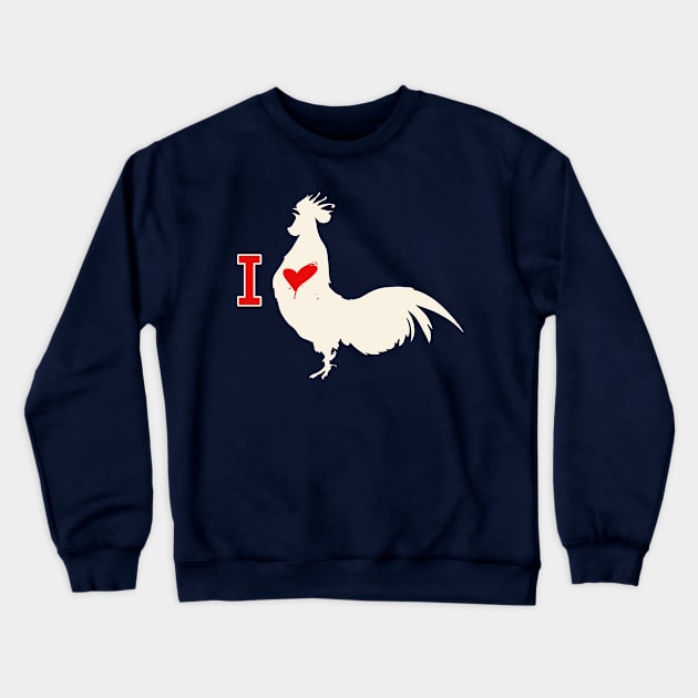 I Love Cock Crewneck Sweatshirt by OldTony